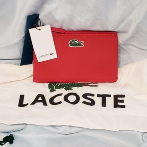 LACOSTE Red Clutch (8"x4.75")